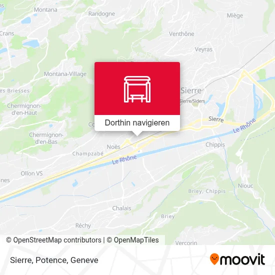 Sierre, Potence Karte