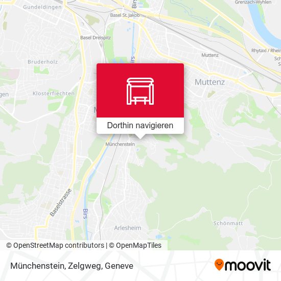 Münchenstein, Zelgweg Karte
