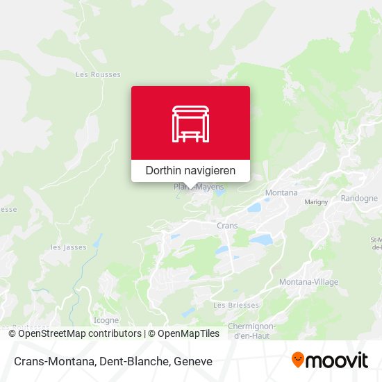 Crans-Montana, Dent-Blanche Karte