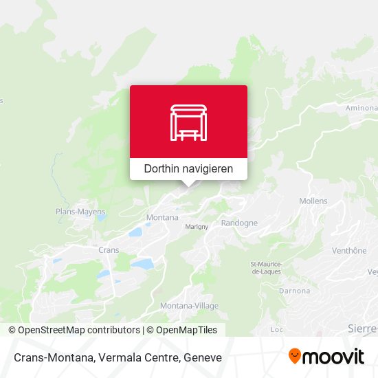 Crans-Montana, Vermala Centre Karte