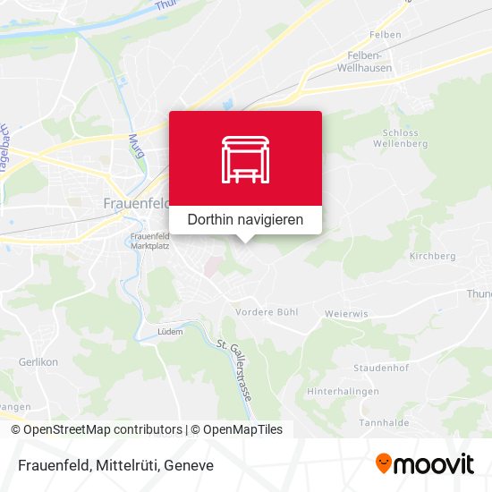 Frauenfeld, Mittelrüti Karte