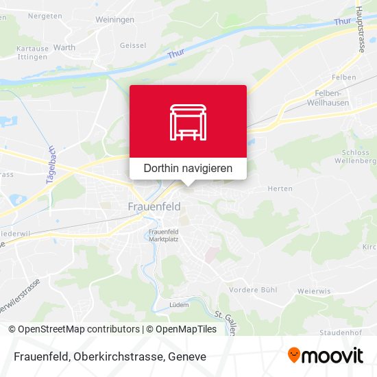 Frauenfeld, Oberkirchstrasse Karte