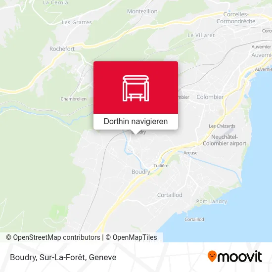 Boudry, Sur-La-Forêt Karte