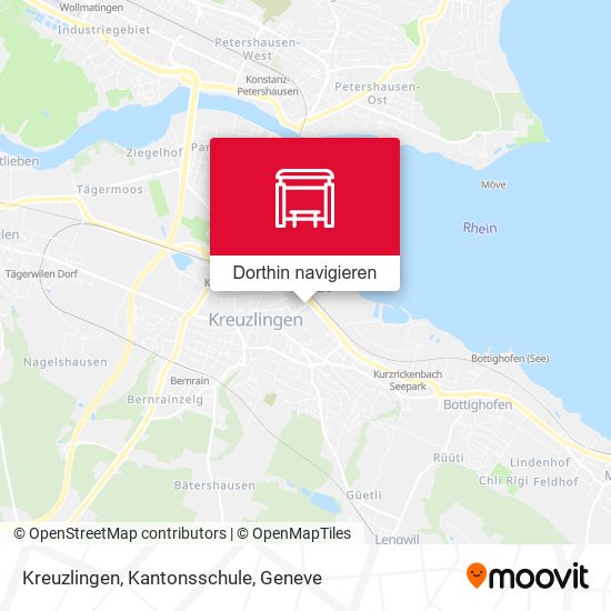 Kreuzlingen, Kantonsschule Karte