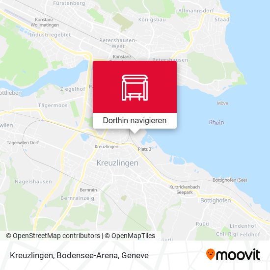Kreuzlingen, Bodensee-Arena Karte
