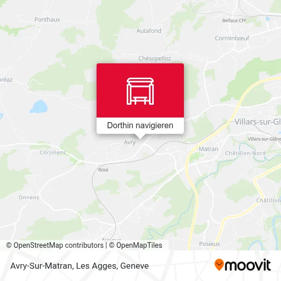 Avry-Sur-Matran, Les Agges Karte