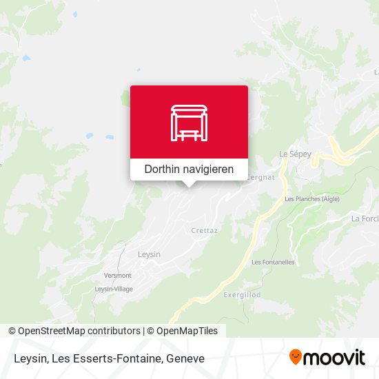 Leysin, Les Esserts-Fontaine Karte