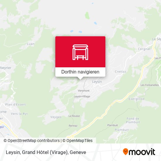 Leysin, Grand Hôtel (Virage) Karte