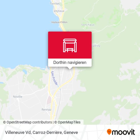 Villeneuve Vd, Carroz-Derrière Karte