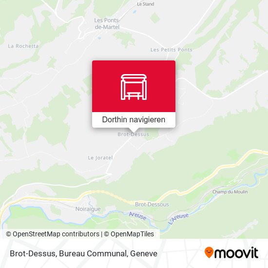 Brot-Dessus, Bureau Communal Karte