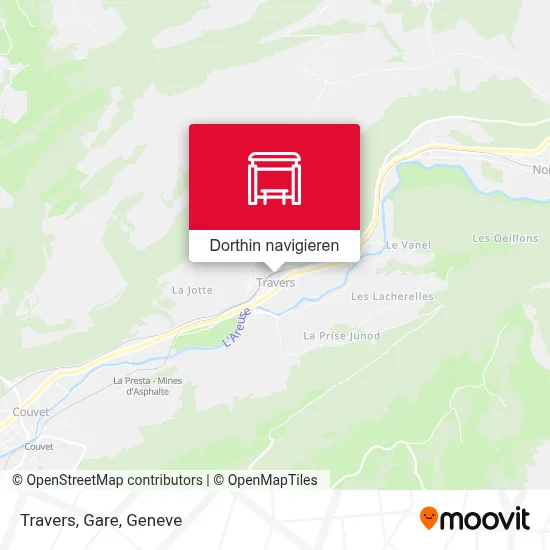 Travers, Gare Karte