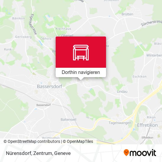 Nürensdorf, Zentrum Karte