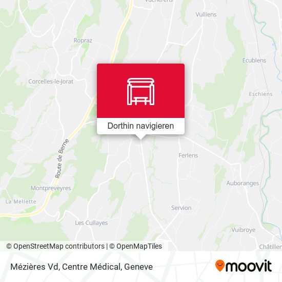Mézières Vd, Centre Médical Karte
