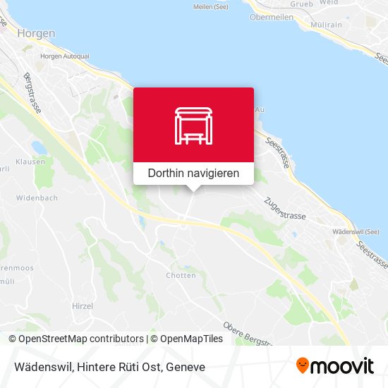 Wädenswil, Hintere Rüti Ost Karte