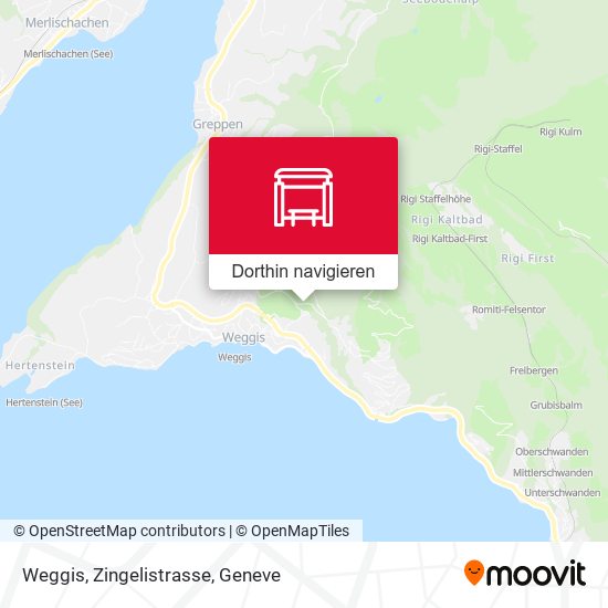 Weggis, Zingelistrasse Karte