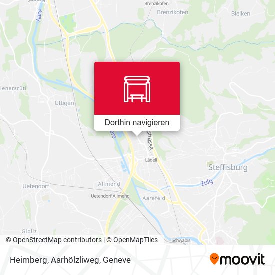 Heimberg, Aarhölzliweg Karte