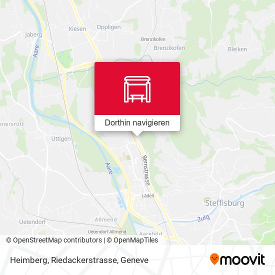 Heimberg, Riedackerstrasse Karte