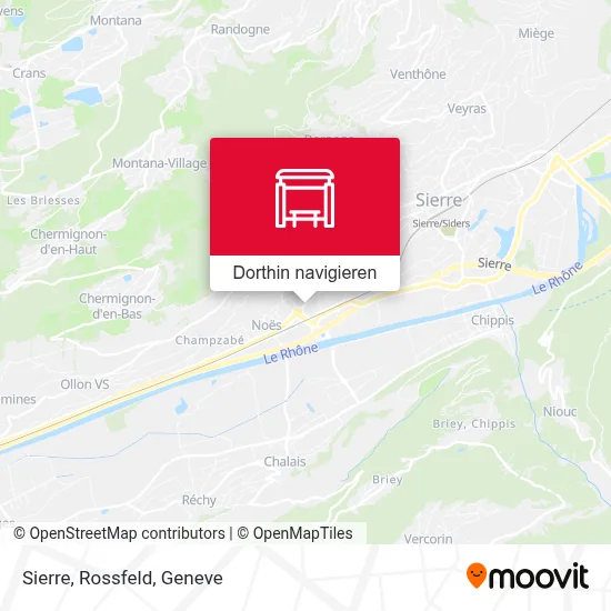 Sierre, Rossfeld Karte
