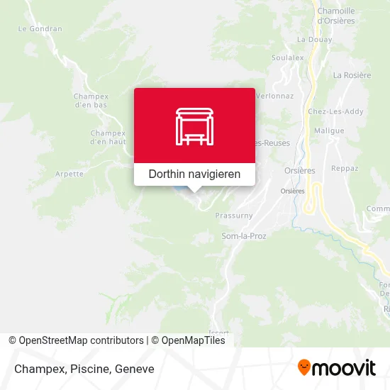 Champex, Piscine Karte