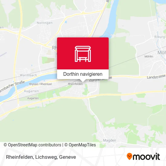 Rheinfelden, Lichsweg Karte
