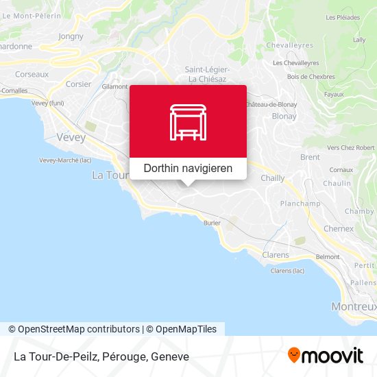 La Tour-De-Peilz, Pérouge Karte