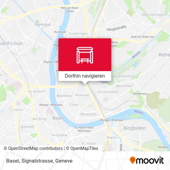 Basel, Signalstrasse Karte