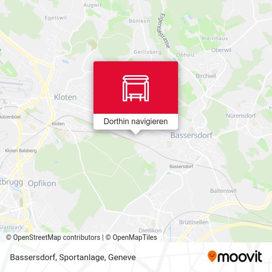 Bassersdorf, Sportanlage Karte
