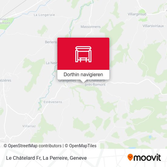 Le Châtelard Fr, La Perreire Karte