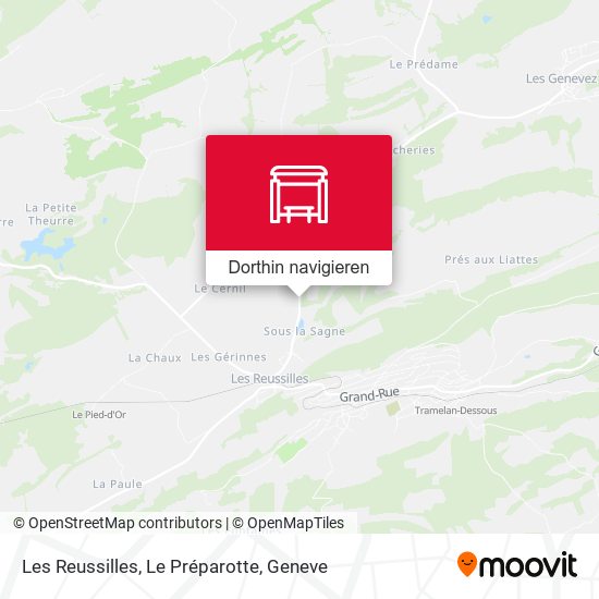Les Reussilles, Le Préparotte Karte
