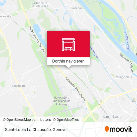Saint-Louis La Chaussée Karte