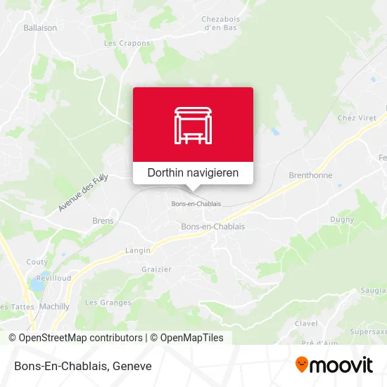 Bons-En-Chablais Karte