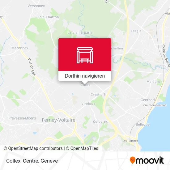 Collex, Centre Karte