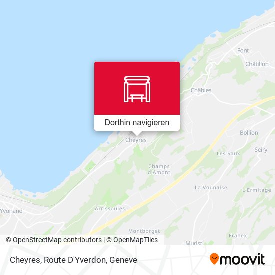 Cheyres, Route D'Yverdon Karte