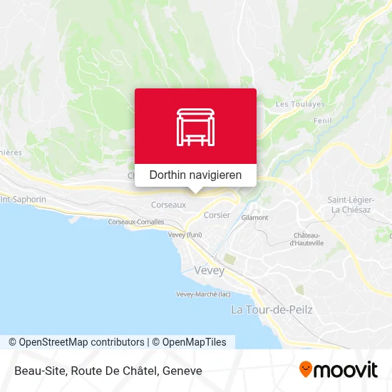 Beau-Site, Route De Châtel Karte