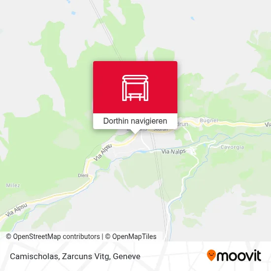 Camischolas, Zarcuns Vitg Karte