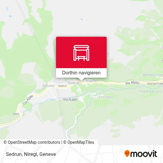 Sedrun, Niregl Karte