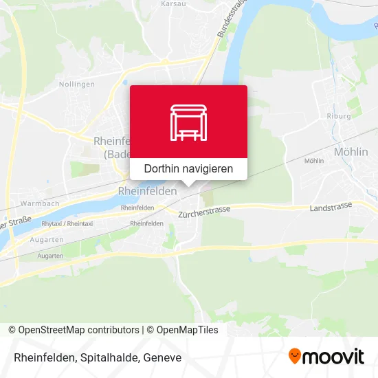 Rheinfelden, Spitalhalde Karte