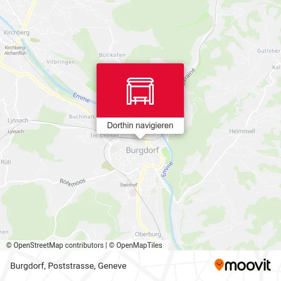 Burgdorf, Poststrasse Karte