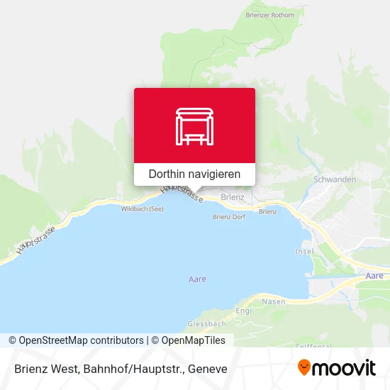 Brienz West, Bahnhof/Hauptstr. Karte