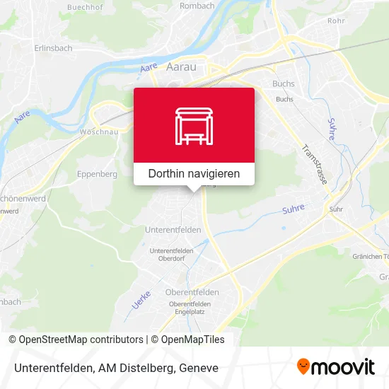 Unterentfelden, AM Distelberg Karte