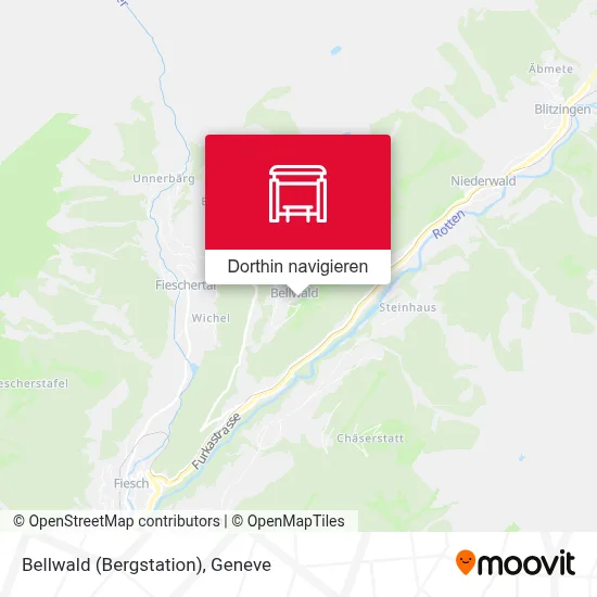 Bellwald (Bergstation) Karte