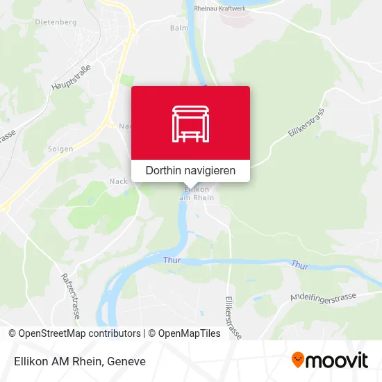 Ellikon AM Rhein Karte