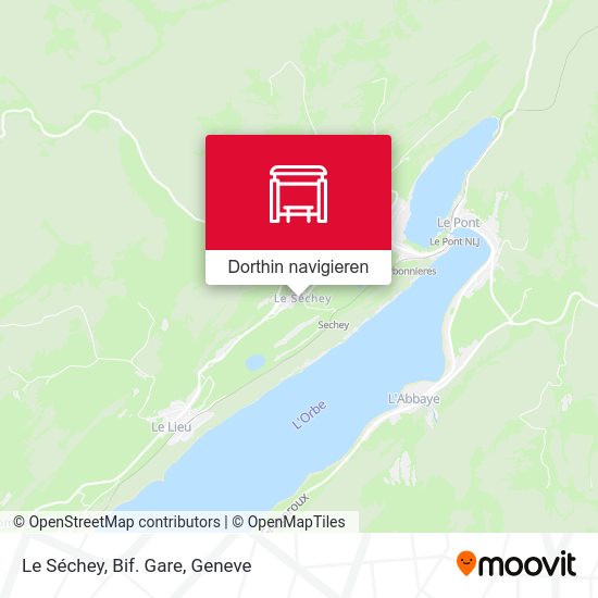 Le Séchey, Bif. Gare Karte