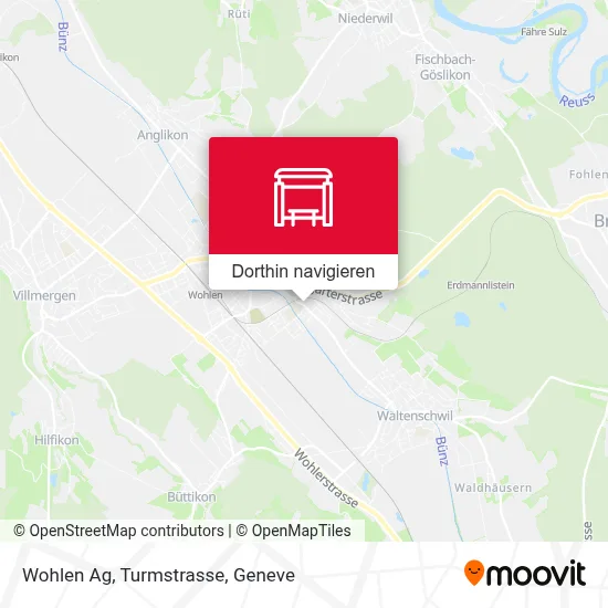 Wohlen Ag, Turmstrasse Karte