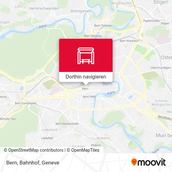 Bern, Bahnhof Karte