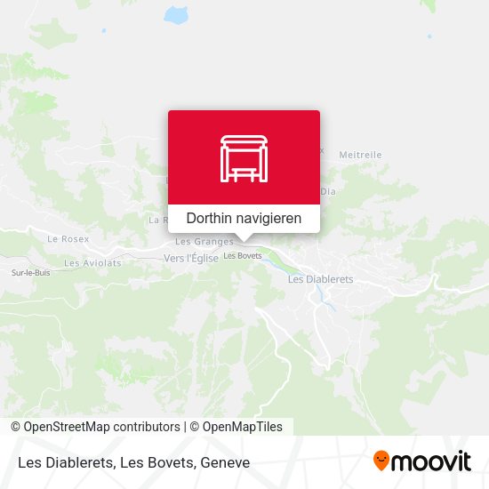 Les Diablerets, Les Bovets Karte