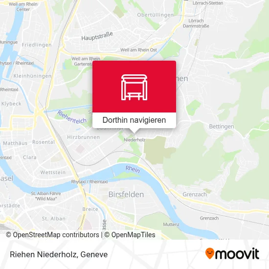 Riehen Niederholz Karte