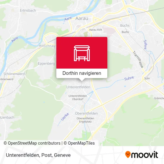 Unterentfelden, Post Karte