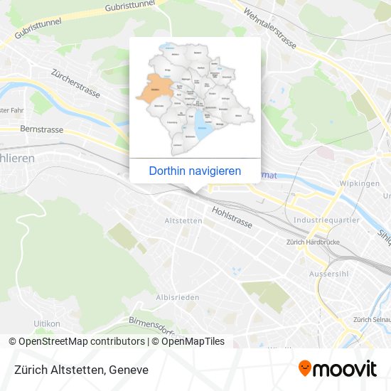 Zürich Altstetten Karte