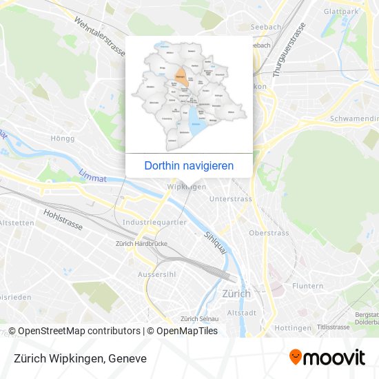 Zürich Wipkingen Karte